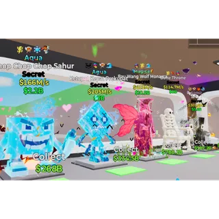 BAU WANG WOLF MONARCA + 4 BRAINROT - FORTNITE STEAL THE BRAINROT