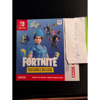 Fortnite Wildcat Bundle Code EUS (Skin + 2000 V-Bucks) - Nintendo Switch Exclusive