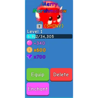 Shiny Merry Marshmallow - BGS / BUBBLE GUM SIMULATOR