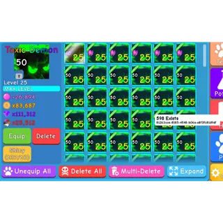 137 Toxic Demon - BGS / BUBBLE GUM SIMULATOR