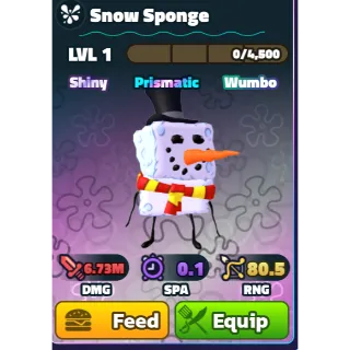 SW SNOW SPONGE | SPONGEBOB TOWER DEFENSE | SBTD