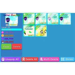 6 Easter Pets - BGS / BUBBLE GUM SIMULATOR