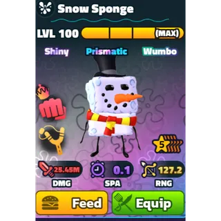 5 STAR SW SNOW SPONGE | SPONGEBOB TOWER DEFENSE | SBTD