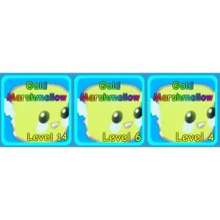 3 Gold Marshmallow - BGS / BUBBLE GUM SIMULATOR
