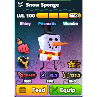 5 STAR SW SNOW SPONGE | SPONGEBOB TOWER DEFENSE | SBTD
