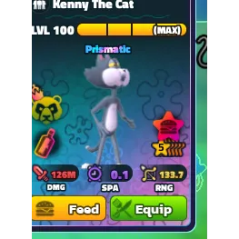 5 STAR KENNY THE CAT | SPONGEBOB TOWER DEFENSE | SBTD