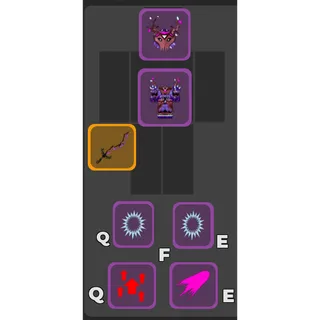 Purple Warrior Set (176+) | DUNGEON QUEST REBORN | DQR