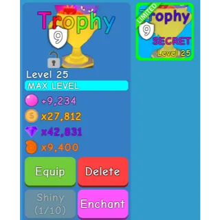 *Enchant 9* Trophy | BGS | BUBBLE GUM SIMULATOR