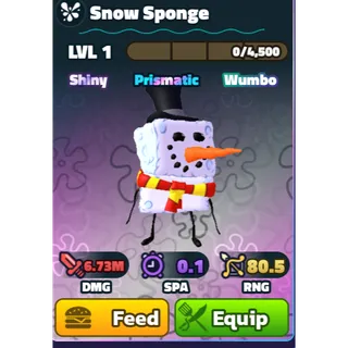 SW SNOW SPONGE | SPONGEBOB TOWER DEFENSE | SBTD