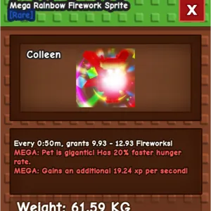 RAINBOW HATCHED SPRITE