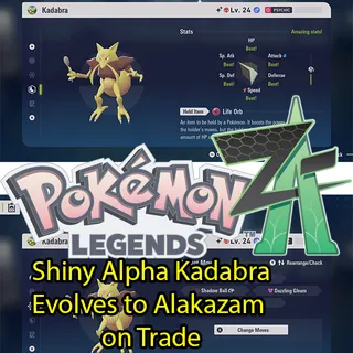 Shiny Alpha Kadabra / Alakazam ZA