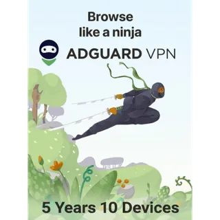 Adguard VPN 5 Years 10 Devices 