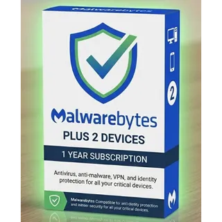 Malwarebytes Plus 2 Devices 1 Year Key