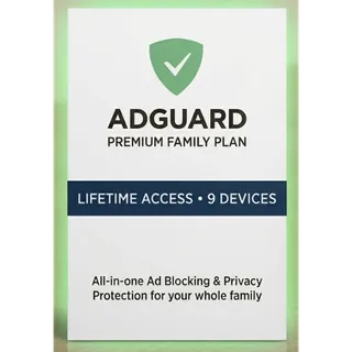 Adguard Family Plan 9 Devices Lifetime Key