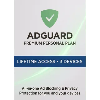 Adguard Personal Plan 3 Devices Lifetime Key
