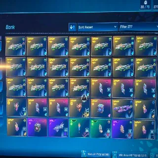 18 DarkBeast Guns With Different Attachments.