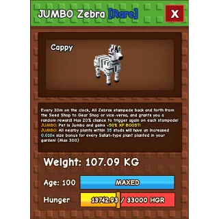 JUMBO COLOSSAL ZEBRA