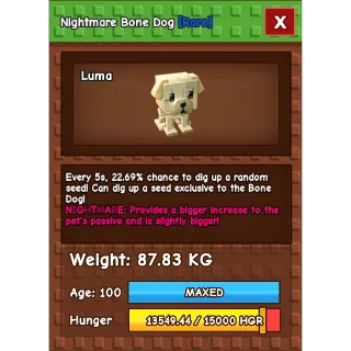 NIGHTMARE TITANIC BONE DOG