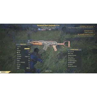 Nocturnal Rapid Short Handmade Rifle - Fallout 76 (Xbox)