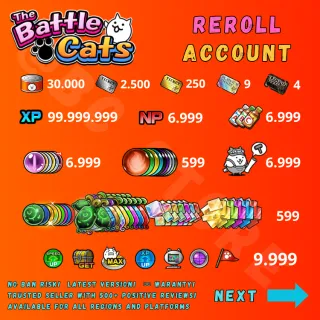 Reroll / gacha Battle Cats acc0unt [Android/iOS] [All regions]