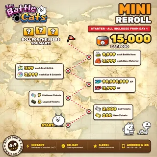 Mini reroll / gacha Battle Cats account [Android/iOS] [Global/EN]
