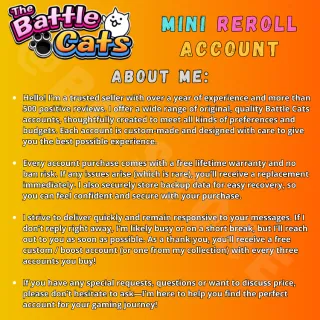 Mini reroll / gacha Battle Cats acc0unt [Android/iOS] [All regions]