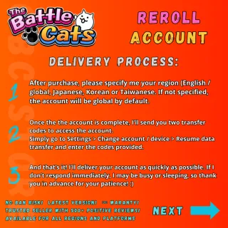 Reroll / gacha Battle Cats account [Android/iOS] [All regions]