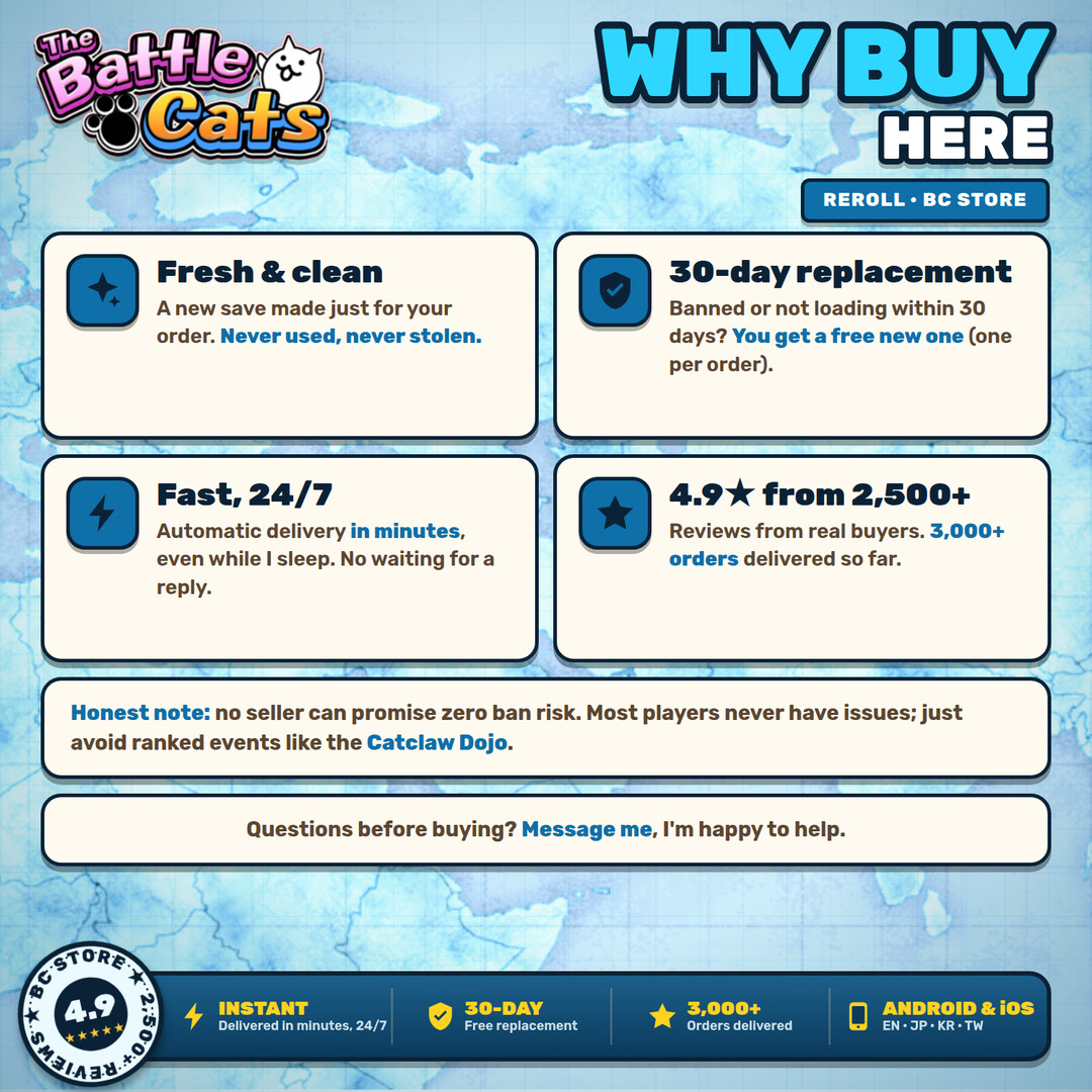 Reroll / gacha Battle Cats account [Android/iOS] [Global/EN] - iOS Game ...