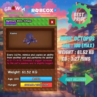 HUGE NIGHTMARE MIMIC OCTOPUS