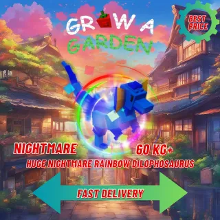 HUGE NIGHTMARE RAINBOW DILOPHOSAURUS