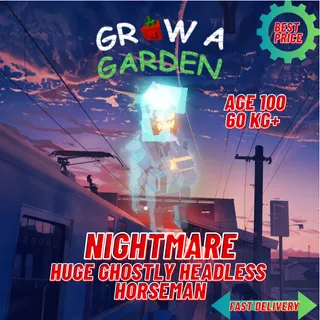 HUGE NIGHTMARE GHOSTLY HEADLESS HORSEMAN
