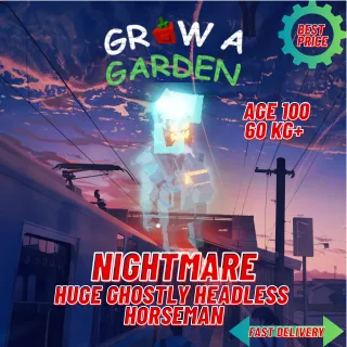 HUGE NIGHTMARE GHOSTLY HEADLESS HORSEMAN