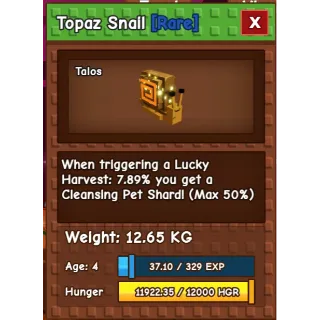 godly titanic topaz snail