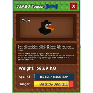 huge  jumbo toucan (epic big!) 