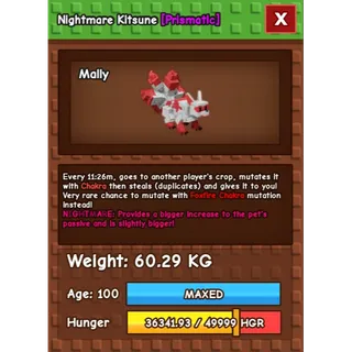 huge nightmare kitsune 60 kg