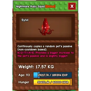 nightmare squid - 6 pieces