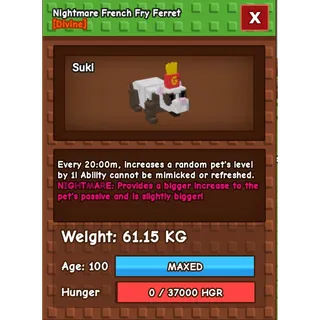 nightmare ferret (61kg)