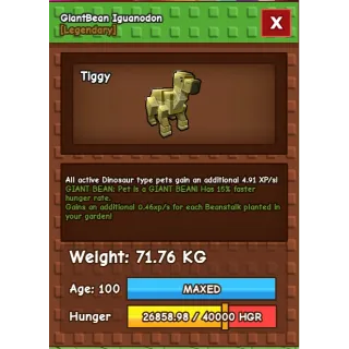 iguanadon semi-titanic / huge (71.76 kg)