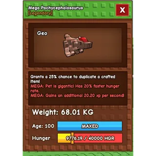 mega huge pachy (25%) for duplicate