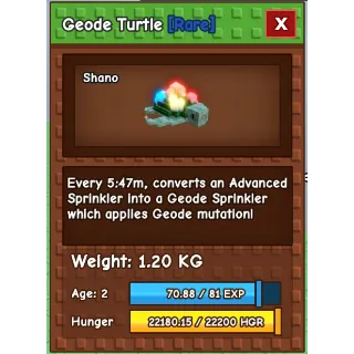 Geode Turtle (new divine pet)