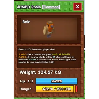 godly colossal huge robin - 104kg