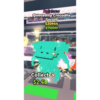 quesadilla crocodila (rainbow) 30m/sec 