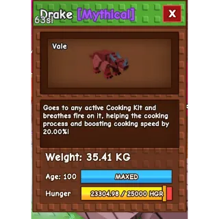 drake (35kg max age)