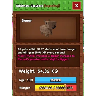 huge nightmare capybara (54kg)