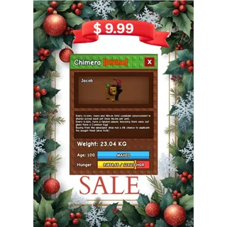 Chimera (new divine pet) 23kg if max