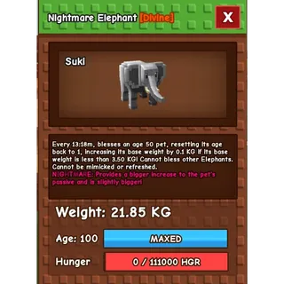 Nightmare elephant (21kg)