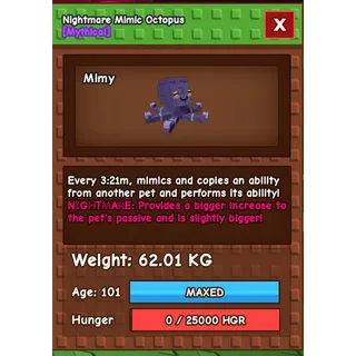 nightmare mimic 62 kg