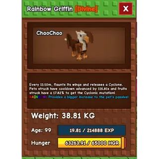 Rainbow griffin 38kg