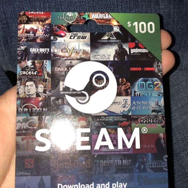 100 STEAM CARD Steam Gift Cards Gameflip