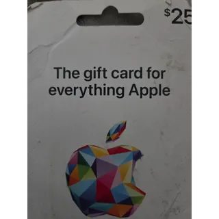 $25.00 USD Apple